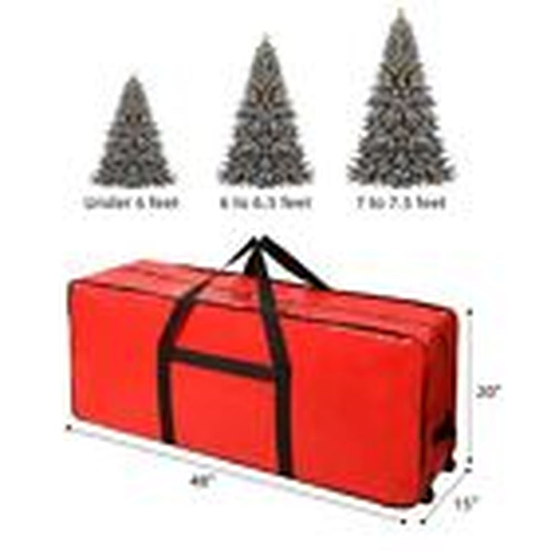 Christmas Tree Storage Bag, Fits for 7.5 Ft Artificial Xmas Tree, Zippered