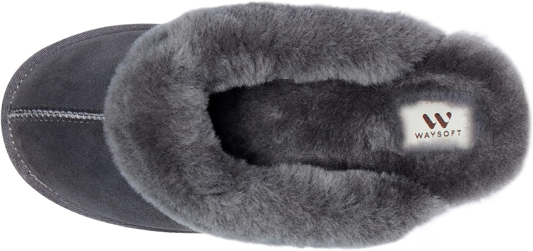 Genuine Australian Sheepskin Women Slippers, 100% Shearling Hard Bottom Slippers for Women Indoor and Outdoor Warm Fuzzy Wool Slippers