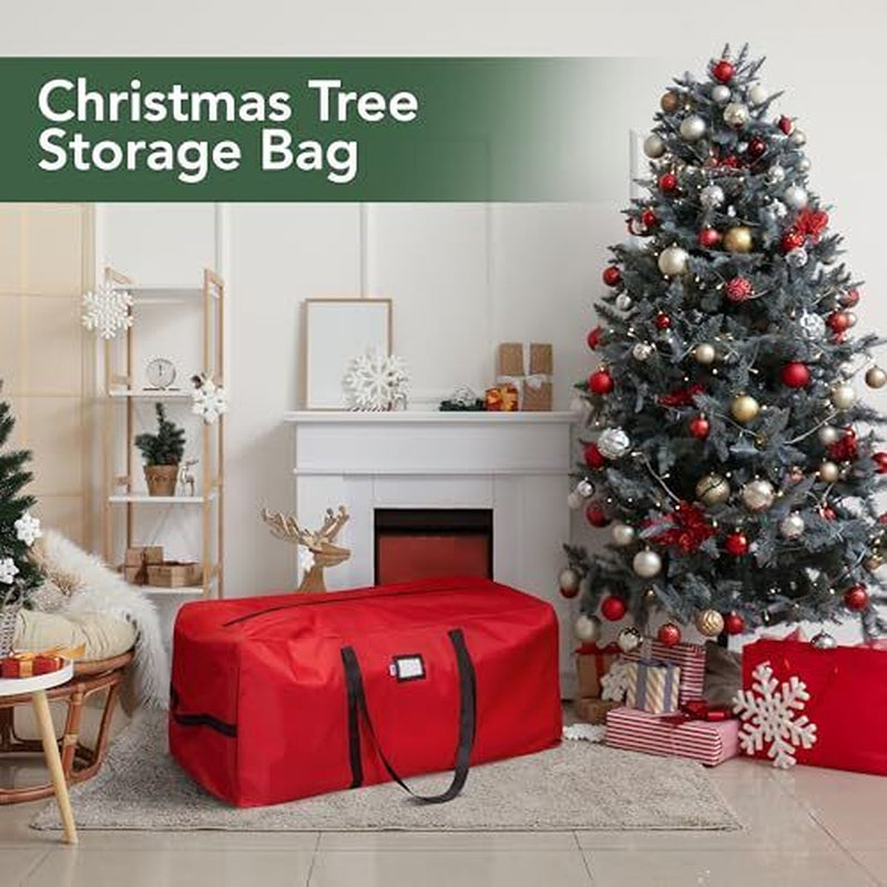 Christmas Tree Storage Bag – Heavy Duty Christmas Tree Bag Fits a 9FT Tree Red