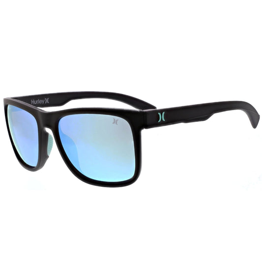 Men'S Rx'Able Sport Polarized Sunglasses, HSM3007P Peak, Matte Black/Blue, 56-17-135, with Case