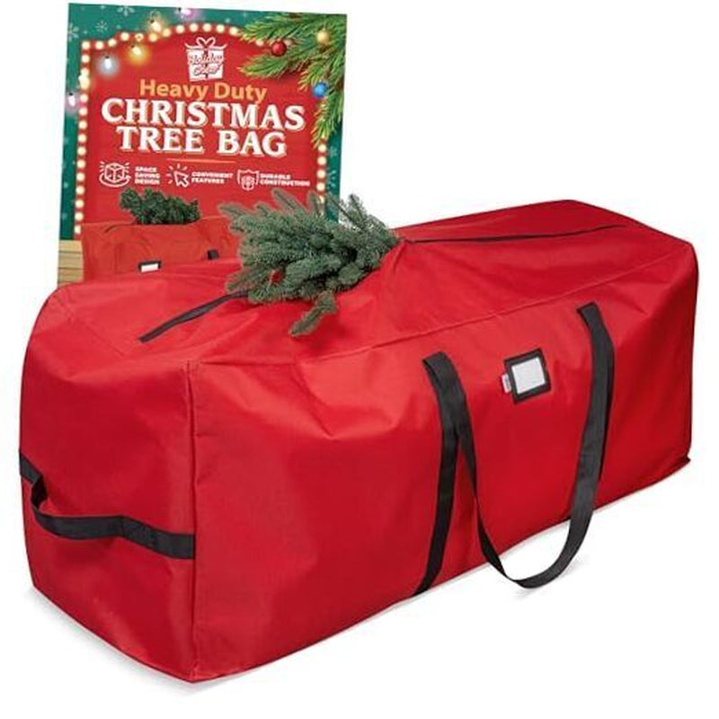 Christmas Tree Storage Bag – Heavy Duty Christmas Tree Bag Fits a 9FT Tree Red