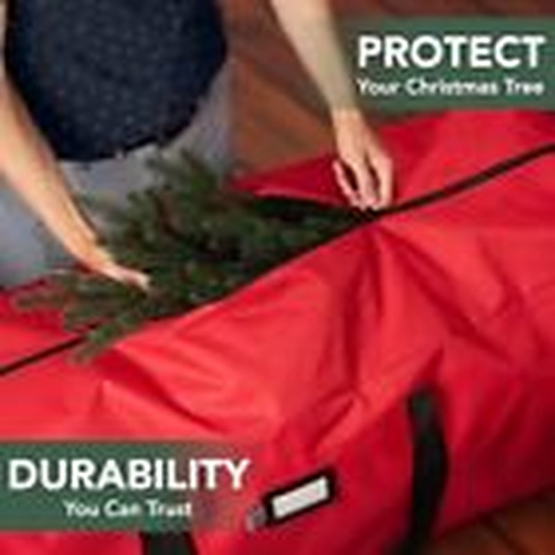 Christmas Tree Storage Bag – Heavy Duty Christmas Tree Bag Fits a 9FT Tree Red